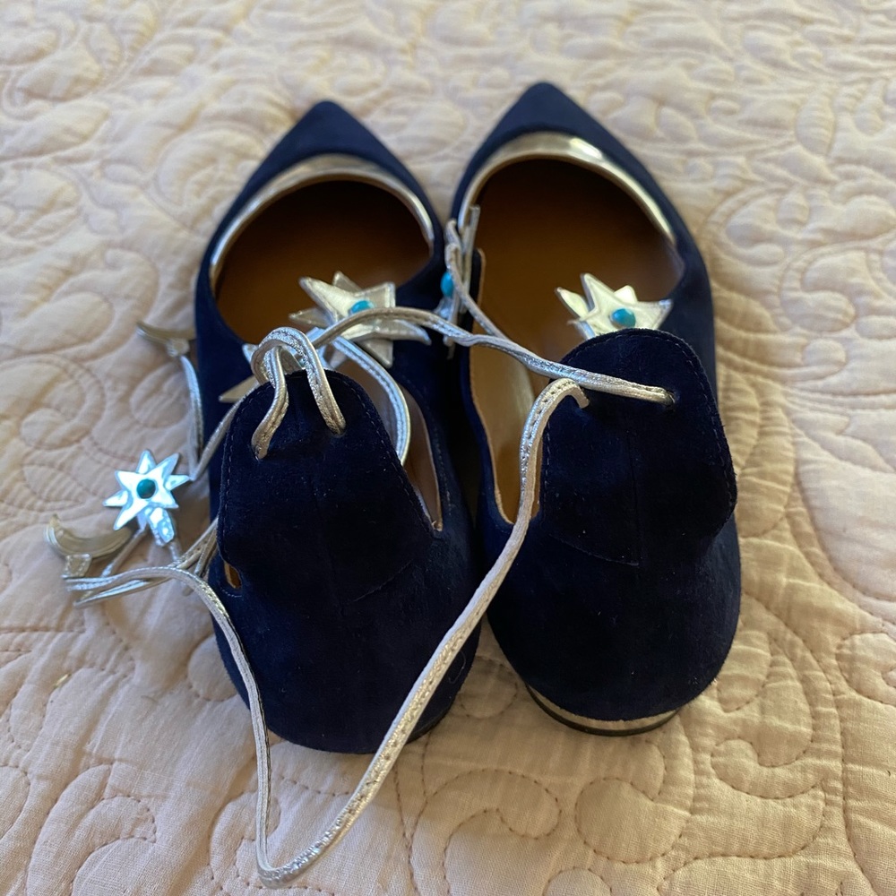 NWT Aquazzura x poppy deleningne flats - Picture 8 of 8